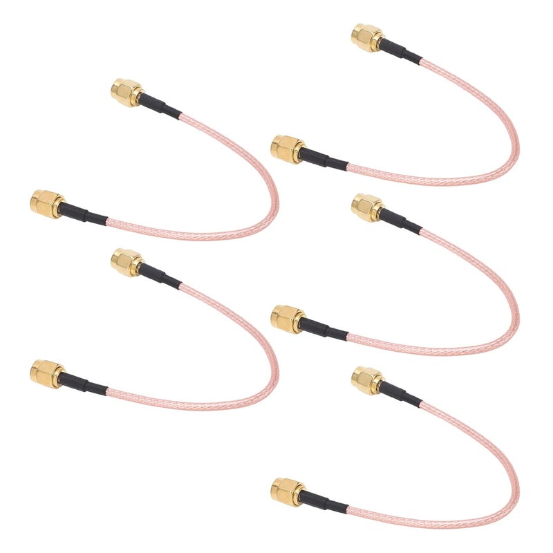 5Pcs RF Coaxial Cable SMA J to SMA J, 50Ω Impedance Audio Connector, Double Shielded Extension Cord for GPS Hotspots, Industrial Use with Low Loss, TFL - Image 5