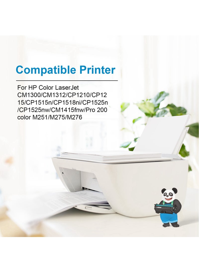 ASTA 1415 Toner CE320A CE321A CE322A CE323A 128A Color Toner Cartridge Compatible For HP LaserJet CP1525n CP1525nw CM1415fnw Printer Office 128 CE E 320 321 322 323 A - Image 3