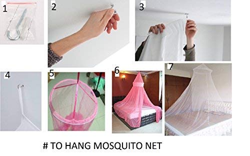 CREATIVE TEXTILES شبكة ناموسية ملونة أنيقة بحجم :- قياسي - Image 5