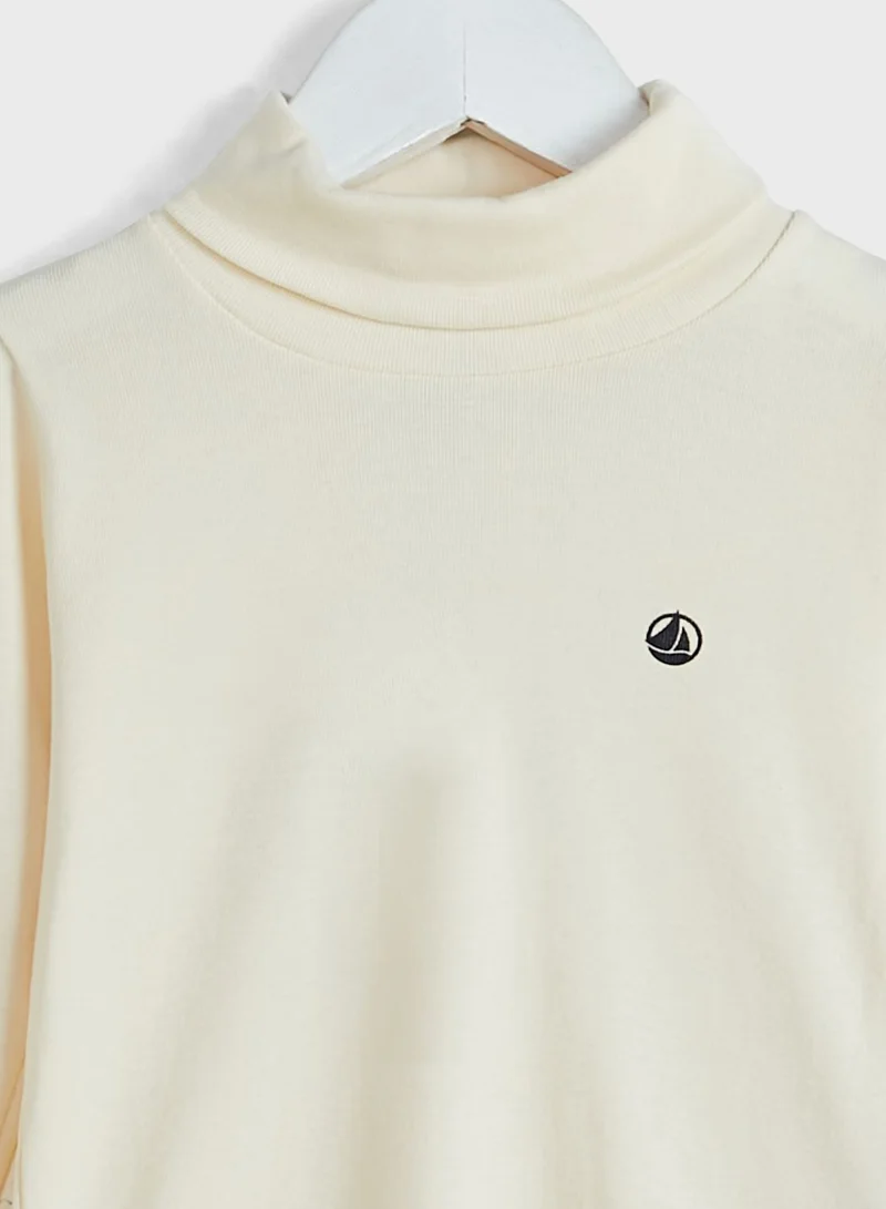 Petit Bateau Kids High Neck T-Shirt