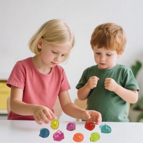 Ganjiang 8 Pack Jumbo Glitter Mochi Squishy Toys Animals Squishy Stress Relief Toys Kids Party Favors - Image 5