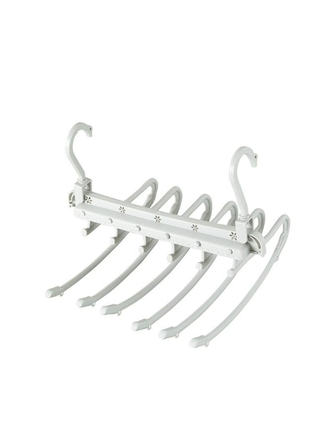 3 Pack Space Saving Hangers Closet Organizer Non-Slip, 6 Layered for Scarf Jeans Pants Shirts Dresses  - Image 2