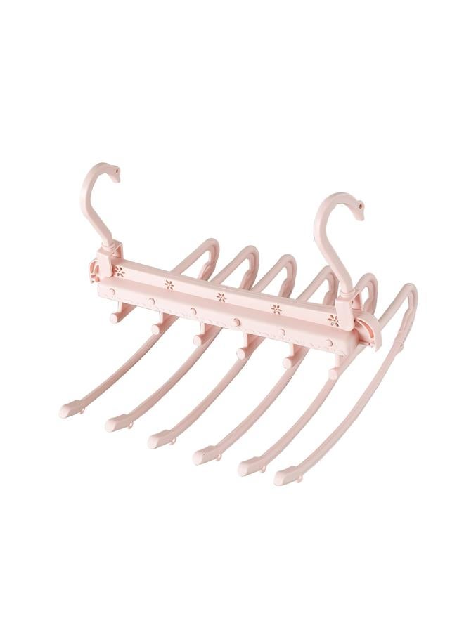 3 Pack Space Saving Hangers Closet Organizer Non-Slip, 6 Layered for Scarf Jeans Pants Shirts Dresses  - Image 3