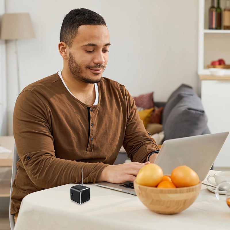Hemobllo USB Music Player: Mini Speaker Digital Music Player MP3, Support Micro USB Disk, with Led Display for Outdoor Travel and Listening (Black) - Image 4