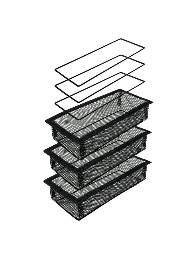 3 Pcs Vent Nets, 4" X 12" Floor Vent Screen Net, Air Vent Filter Mesh Catches Toys Snacks Pet Hair and Pet Food Keeps Bugs Out, Air Vent Screen Filters Mesh Catches Toys - Image 1