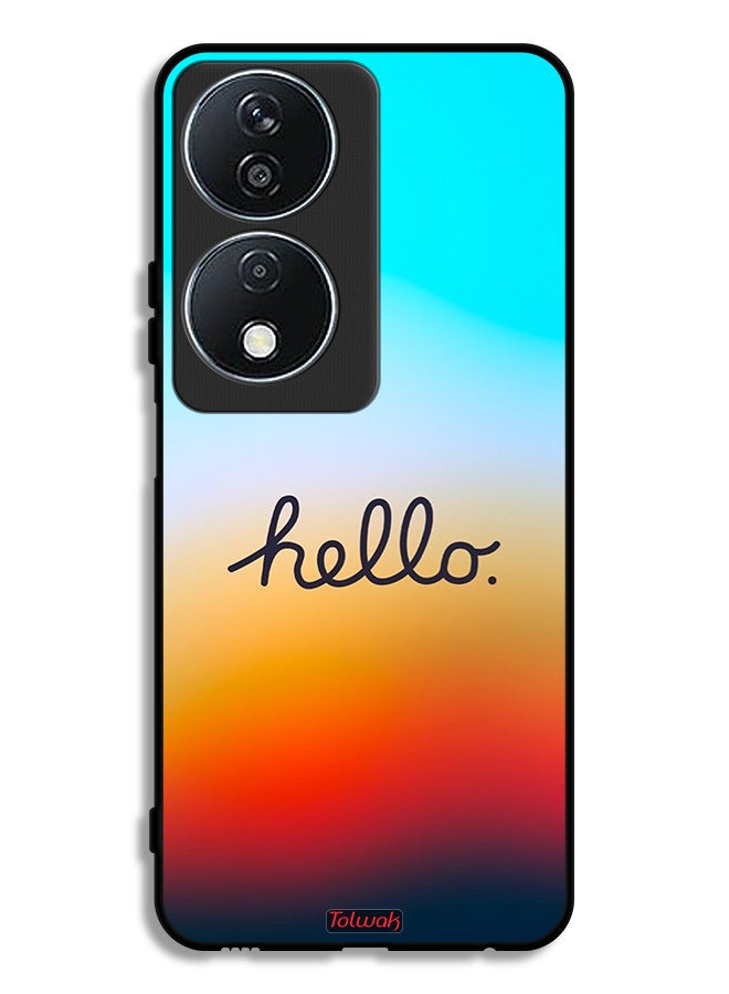 Tolwak Honor X7b 5G Protective Case Cover Hello - Image 1