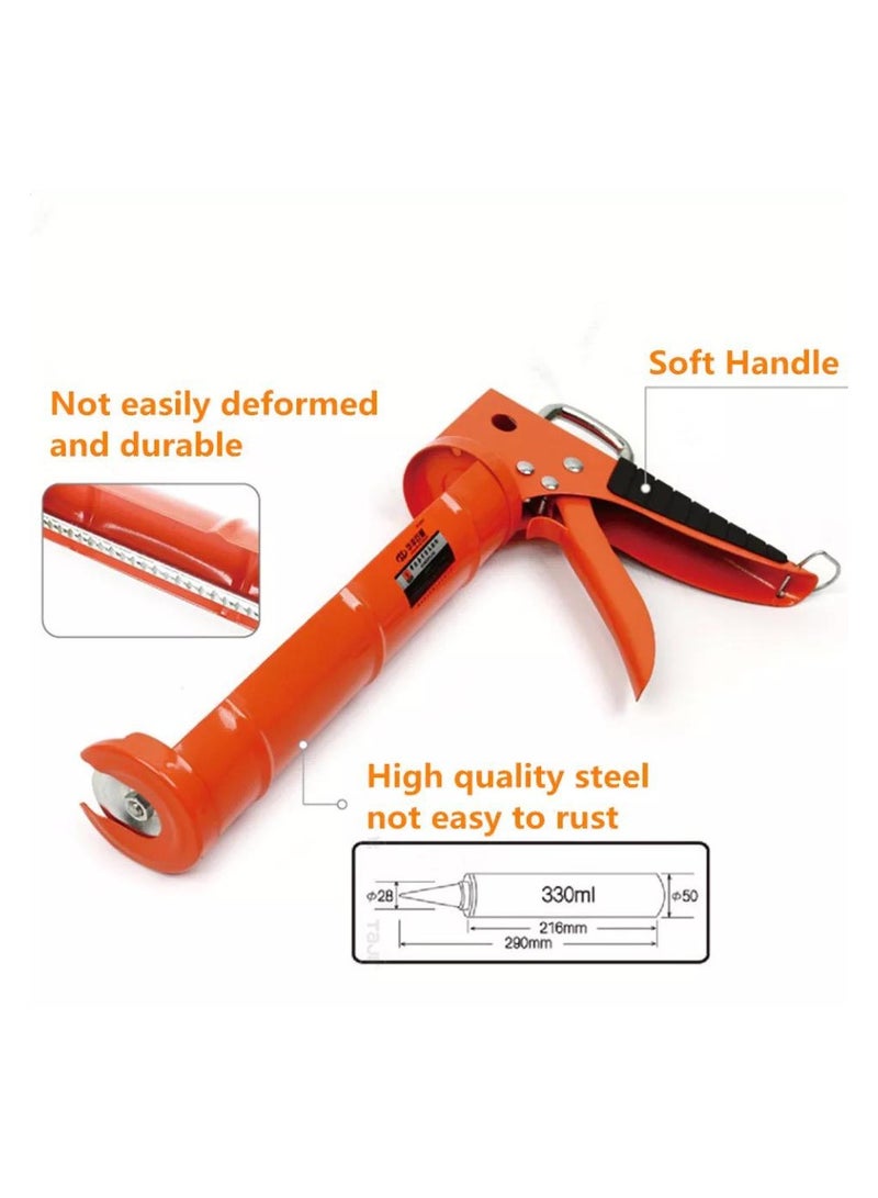 Heavy Duty Silicone Gun Manual Internal Cartridge Adhesive, with Anti-Drip - Image 2