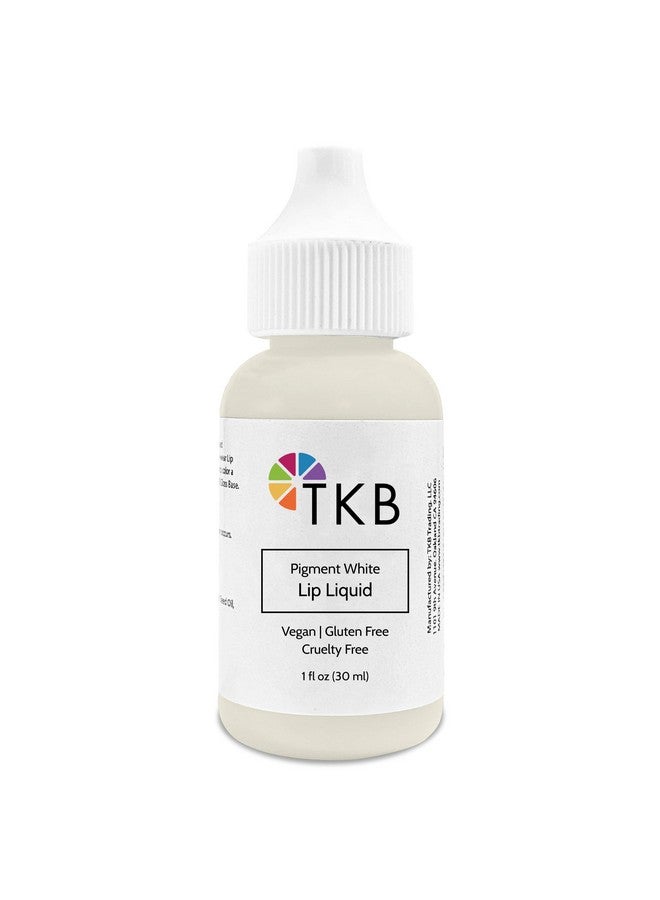 TKB Trading, LLC TKB Lip Liquid Color|Liquid Lip Color for TKB Gloss Base, DIY Lip Gloss, Pigmented Lip Gloss and Lipstick Colorant, Made in USA (1floz (30ml), Pigment White) - Image 1