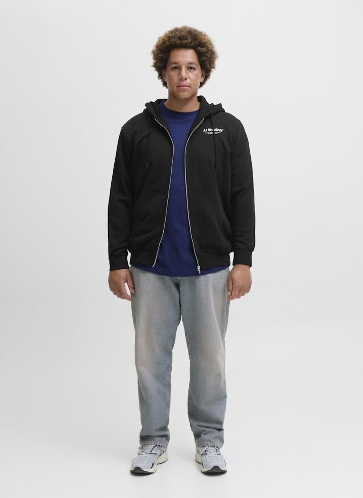 JACK & JONES Plus Size Printed Hoodie - Image 5