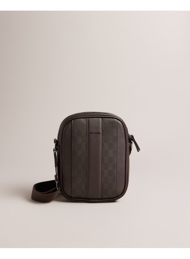 Ted Baker House Check PU Flight Bag - Image 1