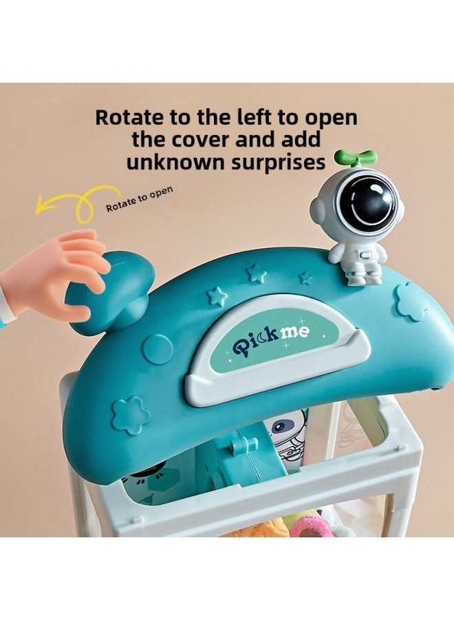 Space Catch Doll Machine Children's Toy Household Electric Small Clamp Doll Gashapon Machine Girls Play Game Machine-Specifications:USB Charging Space Doll Machine 12 Doll 2 Tumbler 3 Twisted Egg Pink Express Box 900g - Image 4