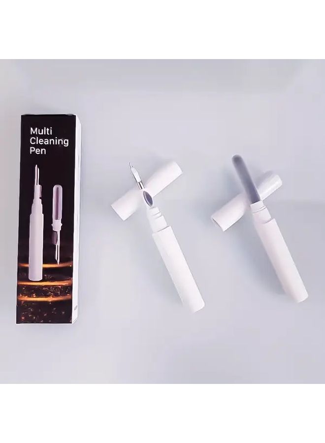 White Wireless Headset Cleaning Pen 3 In 1 Brush For Computer And Phone - Image 2