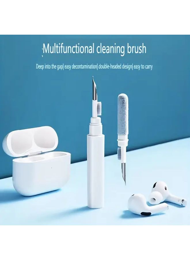 White Wireless Headset Cleaning Pen 3 In 1 Brush For Computer And Phone - Image 3