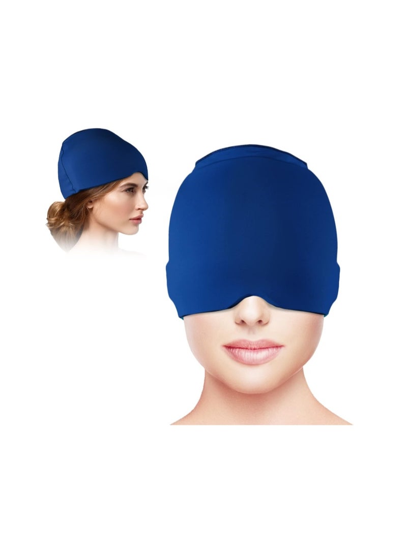 VANLON Headache Hat for Migraine, Headache Migraine Relief Cap for Tension Headache Migraine Relief, One Size Fits All Headache Hat with Reusable Ice Gel Pack for Puffy Eyes, Sinus & Stress Relief - Image 1
