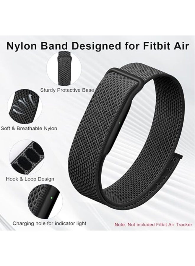 TEMPO Nylon Band Compatible with Google Fitbit Air Activity Tracker, Breathable,Quick-Dry, Hook and Loop Replacement Strap with, Adjustable Sport Wristband with Stainless Steel Buckle for Men Women - Image 2