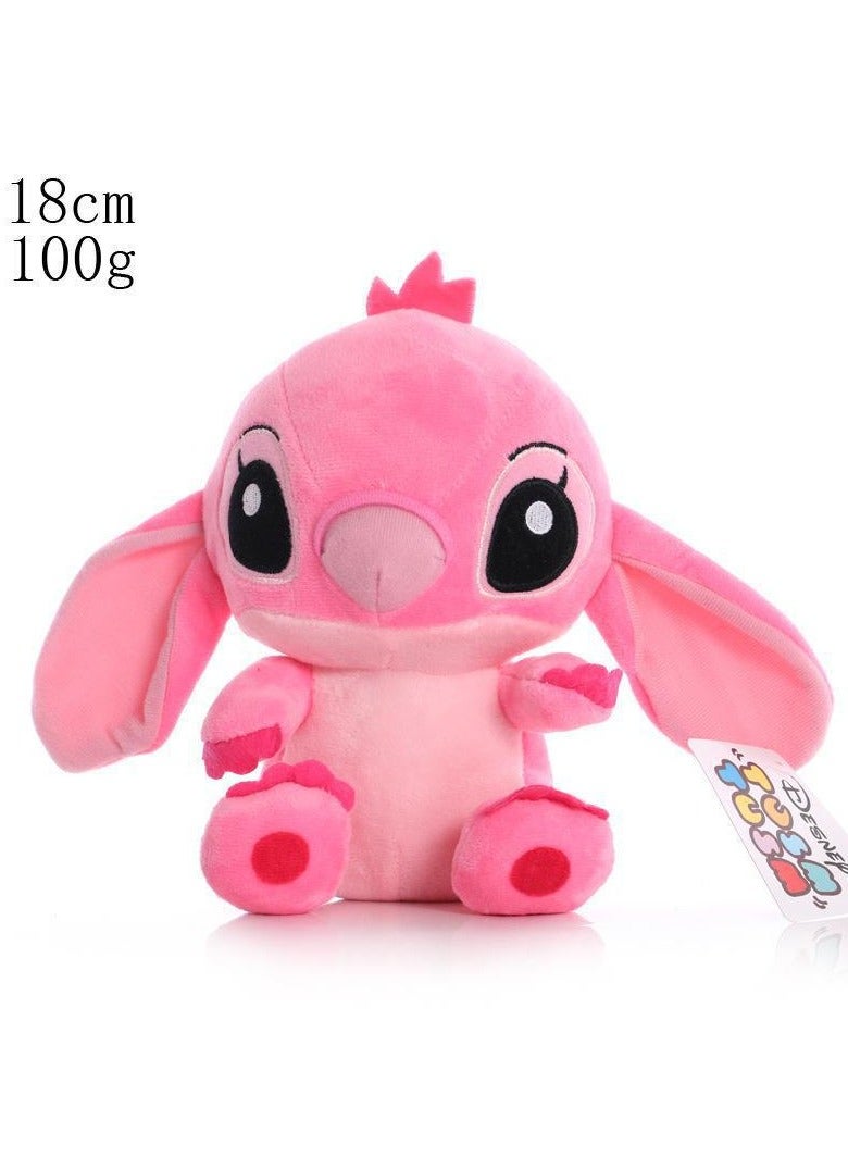 عام مجموعة من قطعتين لدميتين قط 18 سم من كرتون ليلو واستيتش، دمية محفظة ليلو واستيتش للفتيات والفتيان، مناسبة كهدايا عيد ميلاد وديكور منزلي. - Image 3