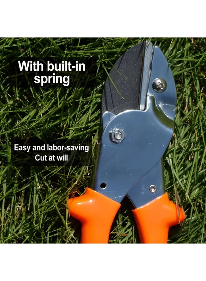 1pc SK5 High Carbon Steel Bypass Pruning Shears Tangerine Ergonomic Garden Scissors Sharp Clippers For Tree Shrub Maintenance Durable Metal Gardening Tool - Image 4