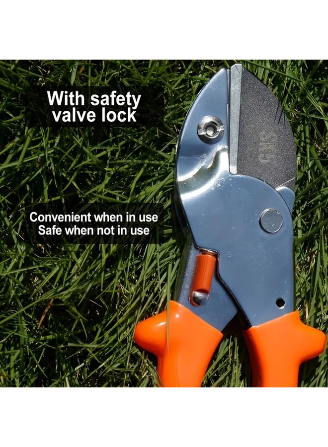 1pc SK5 High Carbon Steel Bypass Pruning Shears Tangerine Ergonomic Garden Scissors Sharp Clippers For Tree Shrub Maintenance Durable Metal Gardening Tool - Image 5