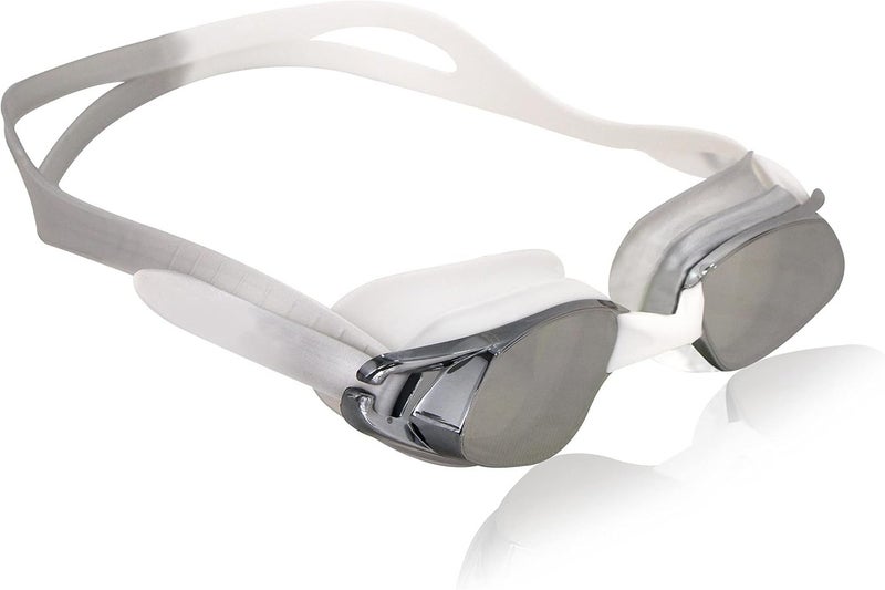 Nivia 4095 Swimming Goggles for Adults | Anti-Fog & UV Protection Swim Goggles with Adjustable Strap | Clear Vision, Leak-Resistant & Comfortable Fit – Silver - Image 2