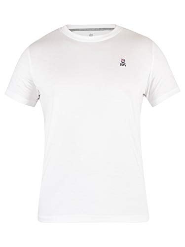 Psycho Bunny Mens Classic Crew Neck TEE - B6U014CRPC 100 White L - Image 5