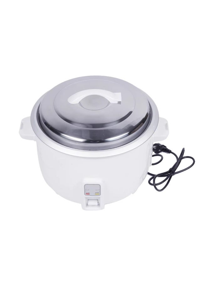 Large Capacity Electric Rice Cooker with Automatic Keep Warm Function – 5L Nonstick Pot, Stainless Steel Lid, 700W, White  - Image 2