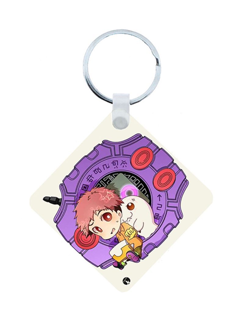Digimon Anime Wooden Keychain