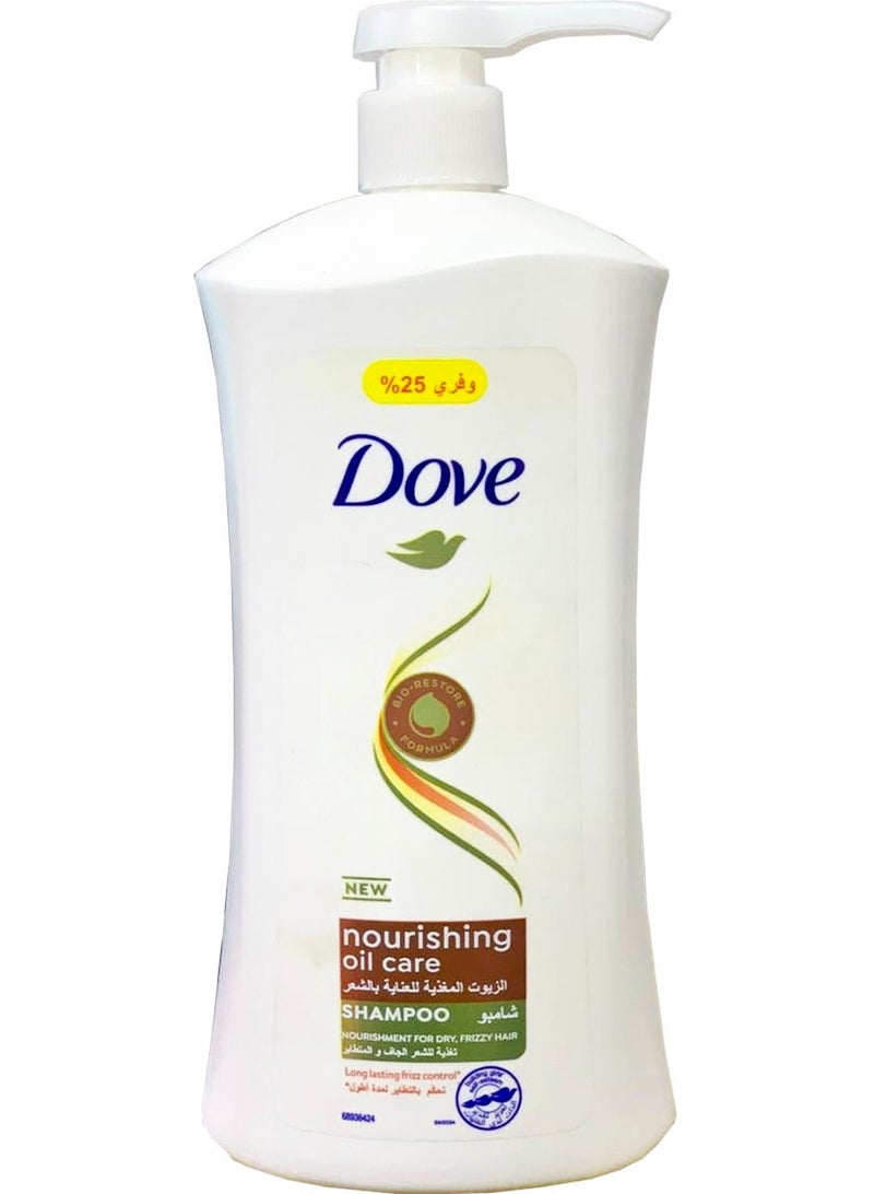 Dove Shampoo Nourishing Oil Care Hair - 1L ( May Vary Package ) - Image 1