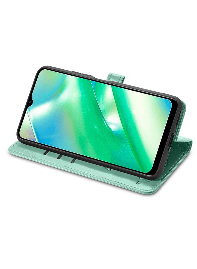 اس-توب جراب هاتف Realme C33 من الجلد المنقوش بنقشة قطة وكلب - Image 4