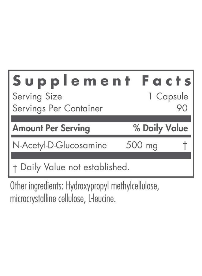 Nutricology Group N-Acetyl D-Glucosamine 500mg - NAG Supplement, Joint Support, Glucosamine Sulfate, Joint Health Formula, Motility Activator, Vegan, Non-Sulfur, Vegetarian Capsules - 90 Count - Image 2