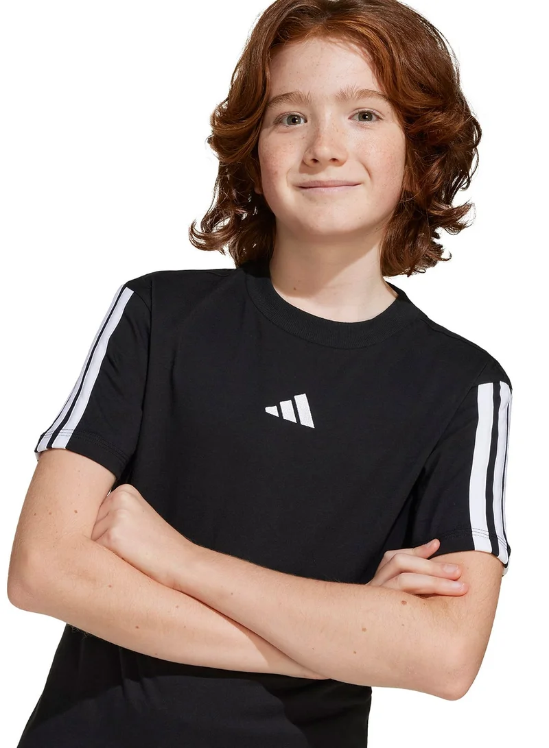 Adidas BLACK/WHITE Essentials T-Shirt  | Best Price UAE