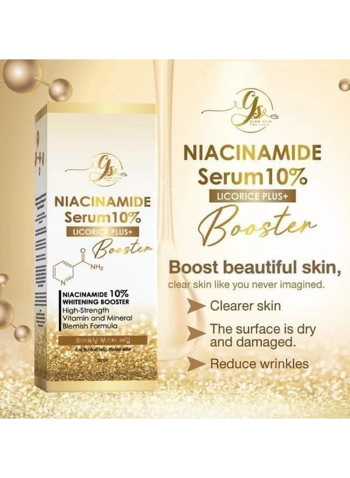 جي أس سيروم نياسيناميد 10% عرق السوس بلس+ 30 مل - Image 2