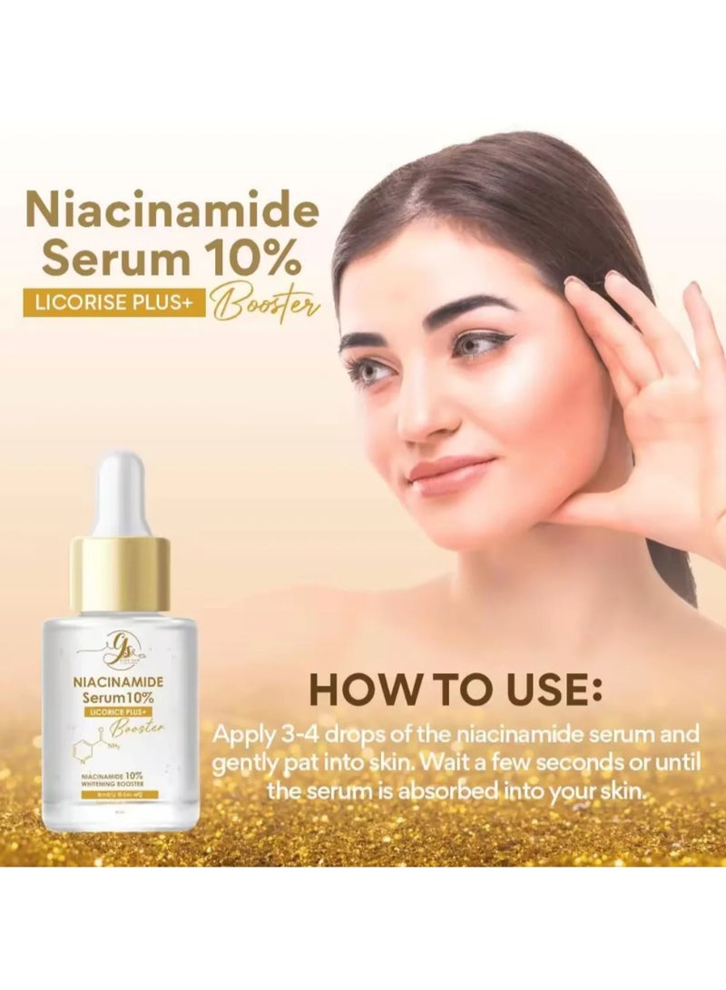 جي أس سيروم نياسيناميد 10% عرق السوس بلس+ 30 مل - Image 3