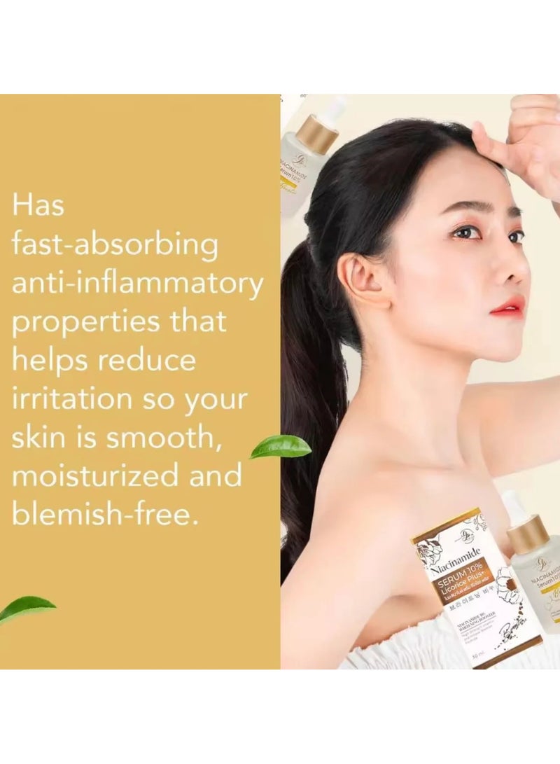 جي أس سيروم نياسيناميد 10% عرق السوس بلس+ 30 مل - Image 4