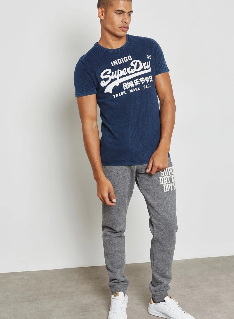 Superdry VINTAGE LOGO INDIGO T-SHIRT