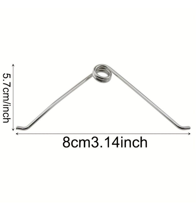 Set of 5 Silver Pruning Shears Springs Made of Stainless Steel Designed in V Shape for Gardening Woodworking and Repairs - Image 3