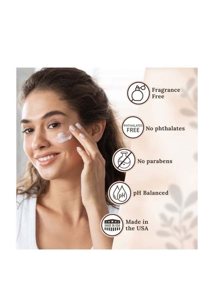 Wild Naturals - Manuka Honey Cream Moisturizer for Dry Skin - Eczema Honey Cream Face Moisturizer for Sensitive Skin - Soothing & Redness Relief Face Cream for Dry Skin - Face, Hand & Body Moisturizer for Women & Men - Image 1