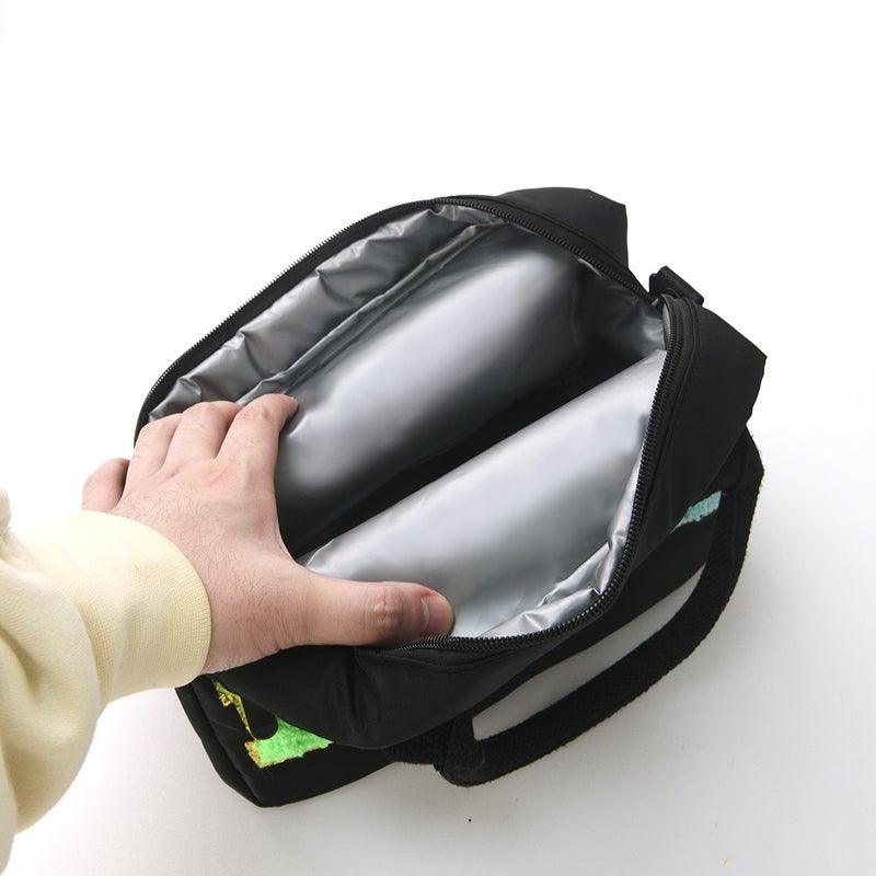 Embroidery Lunch Bag Handbag Letter Portable Storage Bag High-Value Large-Capacity Lunch Bag - Image 5
