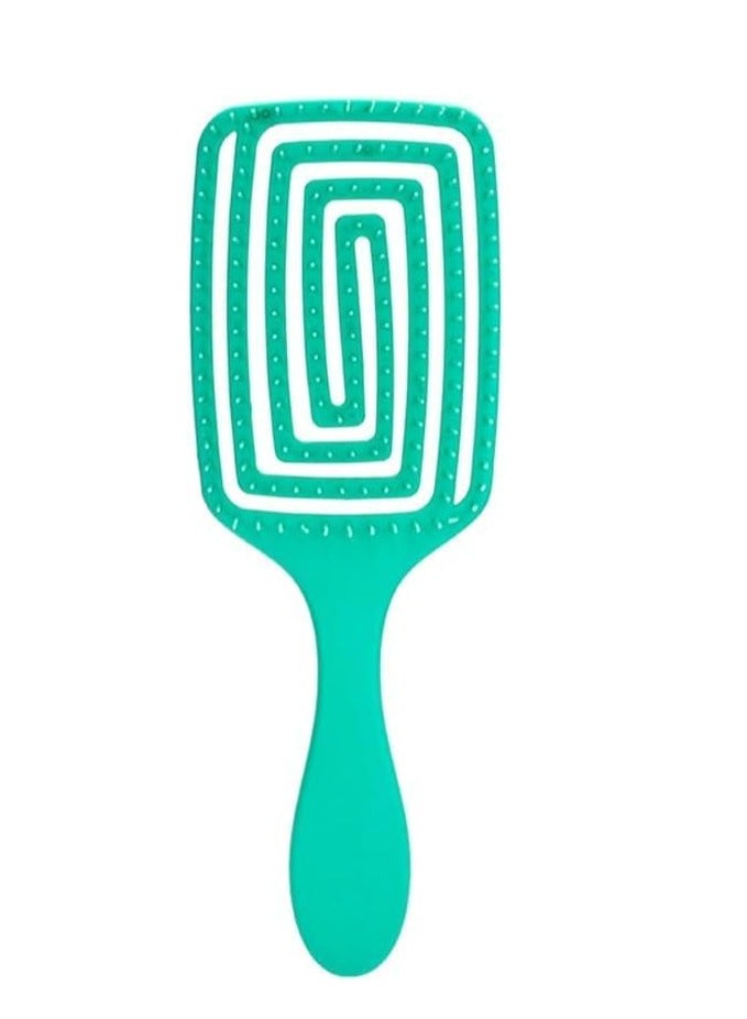 Generic Hair Comb Square Spa Massage Brush Multicolor 