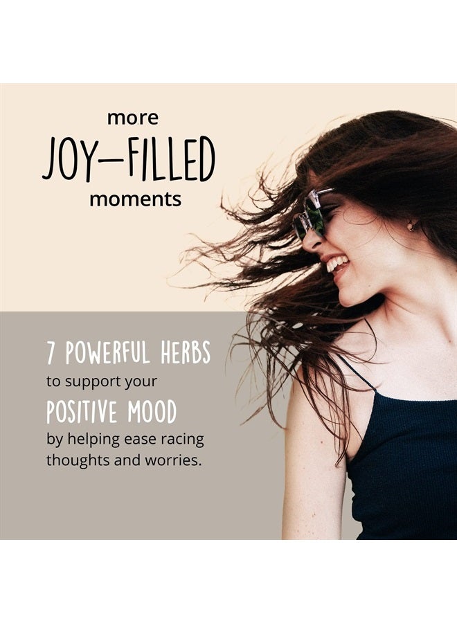 HAPPY HEALTHY HIPPIE Joy-Filled Mood Support Supplement with St. Johns Wort | Helps Calm The Mind & Body, Stress Relief Energy Supplements | 100% Plant-Based | Ashwagandha, Rhodiola, Eleuthero | Herbal Adaptogens, 120 ct - Image 4