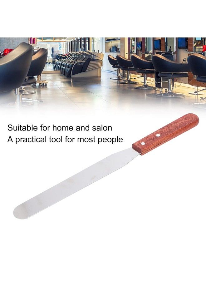 Sonew ملعقات شمع غير لاصقة ملعقات شمع معدنية مستقيمة جسم من الفولاذ المقاوم للصدأ عصا الشمع مع مقبض خشبي لإزالة الشعر - Image 3