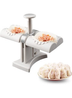 Generic Dumpling Maker, Household Double Head Automatic Maker Mould, Ravioli Press Mold, Make Dumplings Empanadas Quickly, Stainless Steel for Home, Restaurant  - Image 1