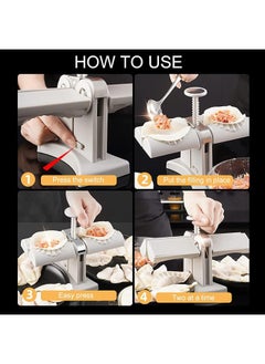 Generic Dumpling Maker, Household Double Head Automatic Maker Mould, Ravioli Press Mold, Make Dumplings Empanadas Quickly, Stainless Steel for Home, Restaurant  - Image 4