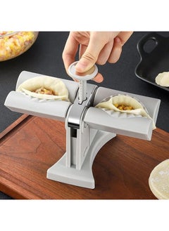 Generic Dumpling Maker, Household Double Head Automatic Maker Mould, Ravioli Press Mold, Make Dumplings Empanadas Quickly, Stainless Steel for Home, Restaurant  - Image 2