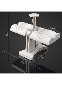 Generic Dumpling Maker, Household Double Head Automatic Maker Mould, Ravioli Press Mold, Make Dumplings Empanadas Quickly, Stainless Steel for Home, Restaurant  - Image 3