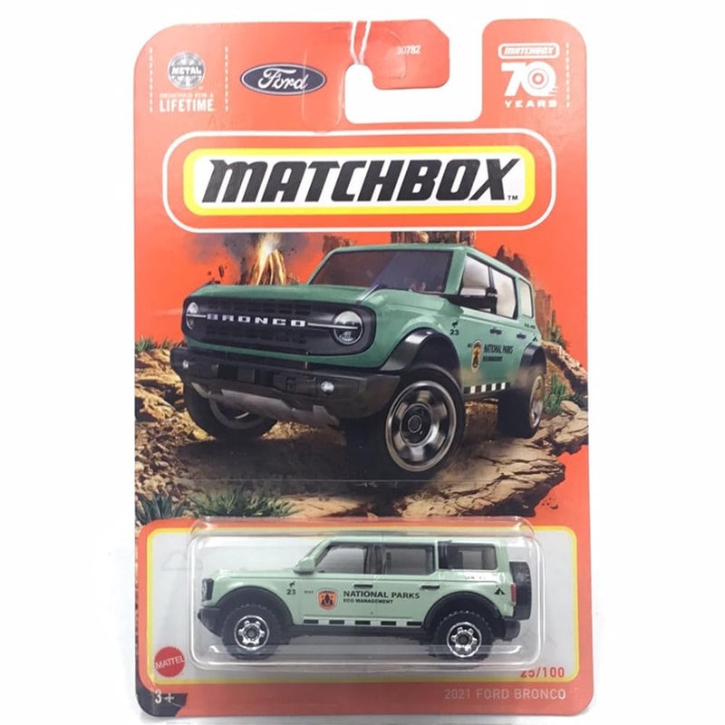 Matchbox 2021 Ford Bronco 25100 Mint Green 164 Scale DieCast Metal Collectible Truck for Kids - Image 2