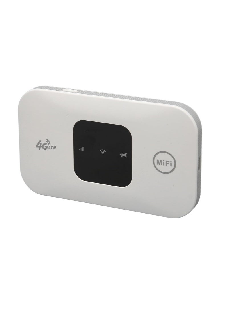 Wireless LTE Router, 2100mAh Battery 10 Devices Share 150Mbps SIM Card Slot Slim Compact 4G WiFi Router for Travel