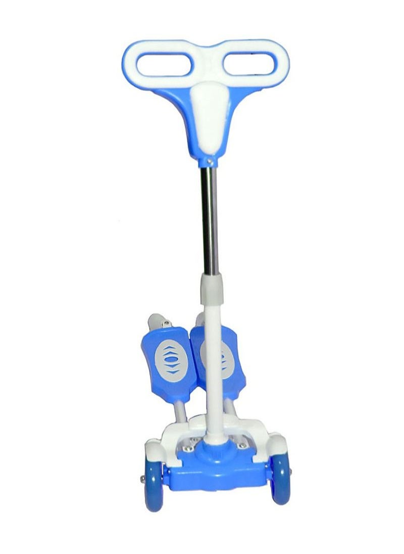 AGD - Folding Scooter 4 Wheels with Height Adjustable and Comfortable Non-slip Handle for Unisex Kids - Image 1