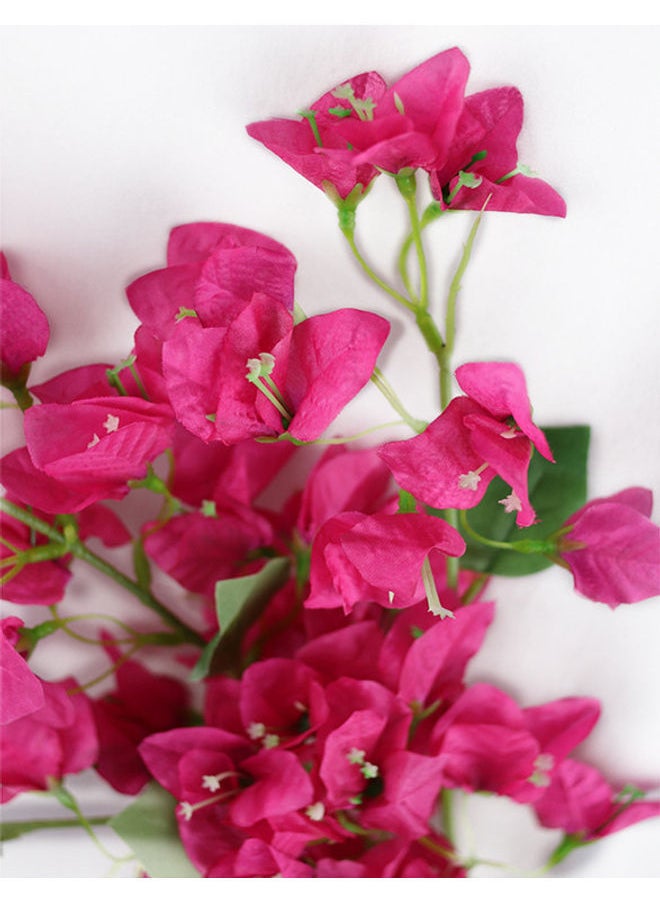 NIBEMINENT - 4 Sprigs Of Artificial Bougainvillea Dark Pink 115×20cm - Image 1