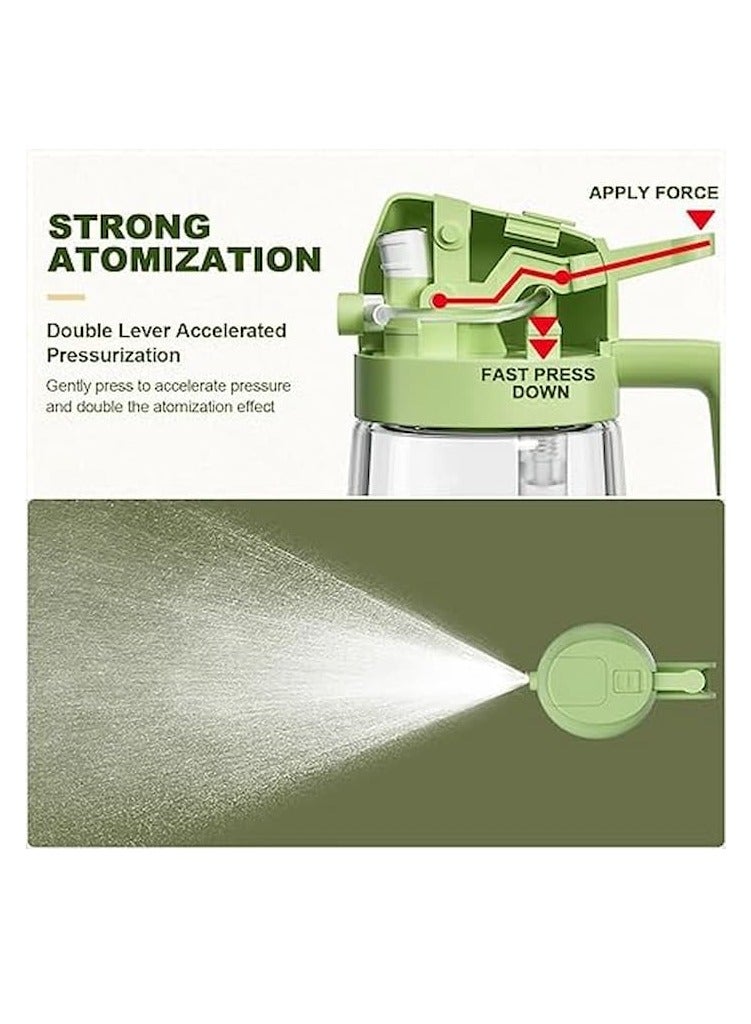 Cool Baby COOLBABY 2-in-1 Olive Oil Dispenser & Sprayer, 470ml Glass Oil Bottle, Fine Mist Oil Mister for Cooking, Air Fryer, Salad, BBQ & Roasting – Green - Image 3