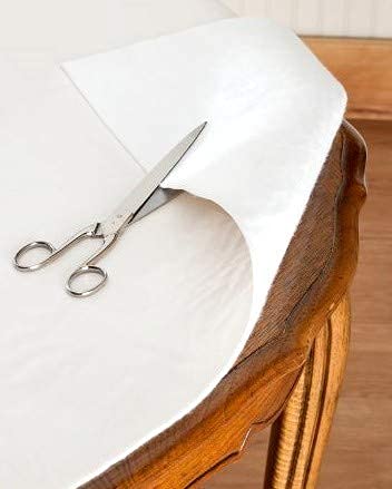 Homestyle Felt Back Vinyl Table Pad 52" x 90" – Cut-to-Fit Waterproof Table Protector with Flannel Backing – Heat-Resistant Dining Pad for Daily or Under Tablecloth Use - Image 4